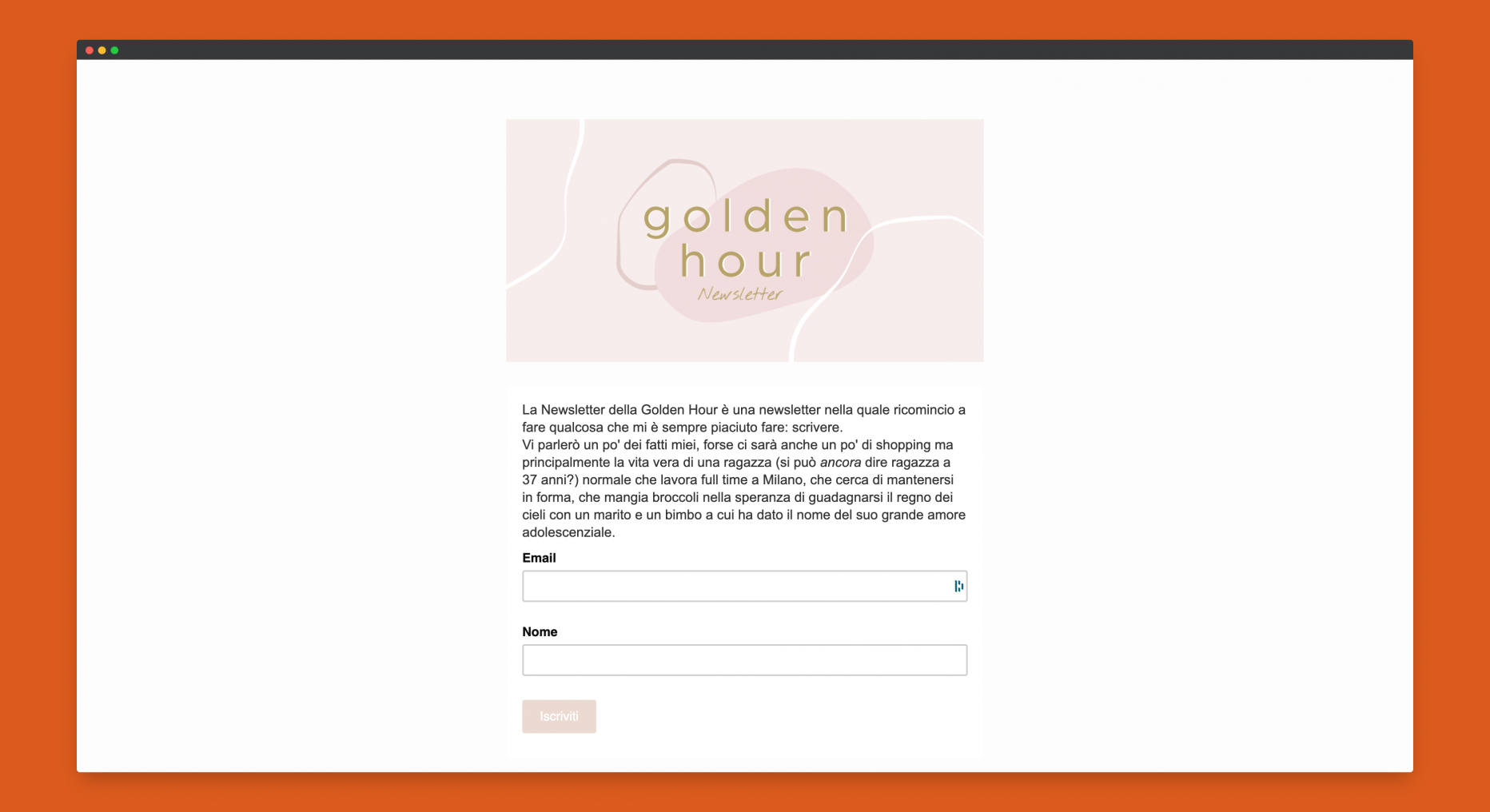 Golden Hour Newsletter