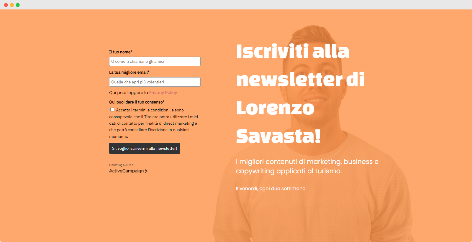 La newsletter di Lorenzo Savasta